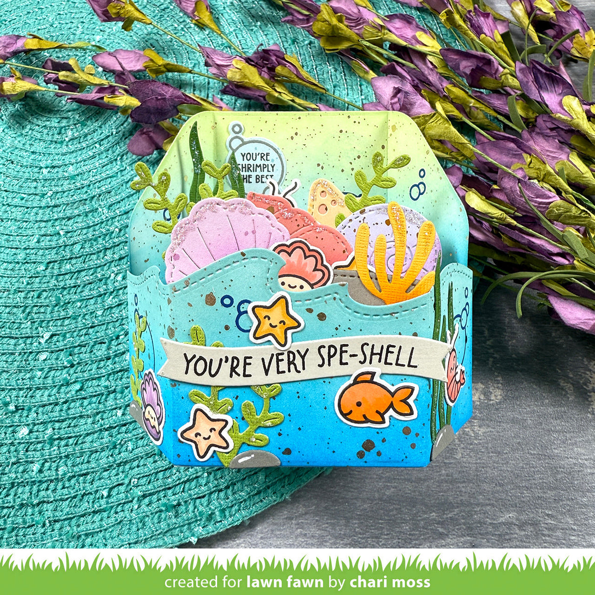 stitched seashells