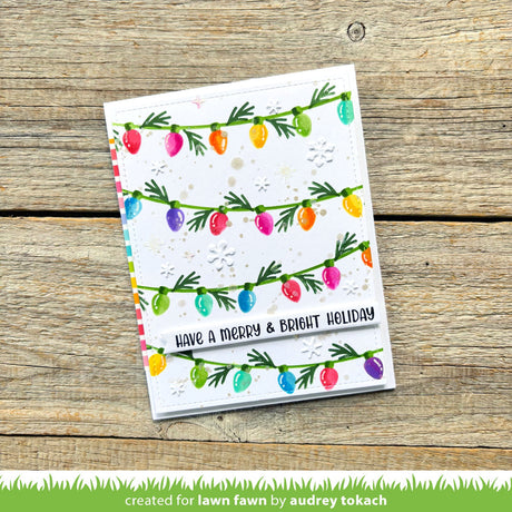string of lights background stencils