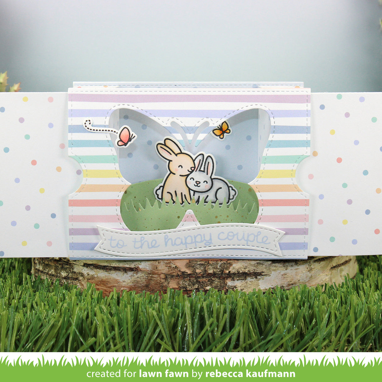 ta-da! diorama! butterfly window add-on