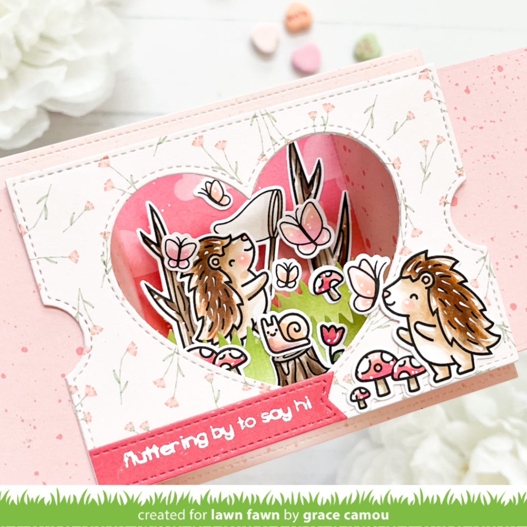 ta-da! diorama! heart window add-on
