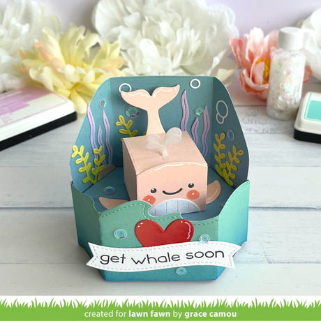 tiny gift box whale and dolphin add-on