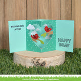 center picture window card heart add-on