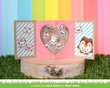 center picture window card heart add-on