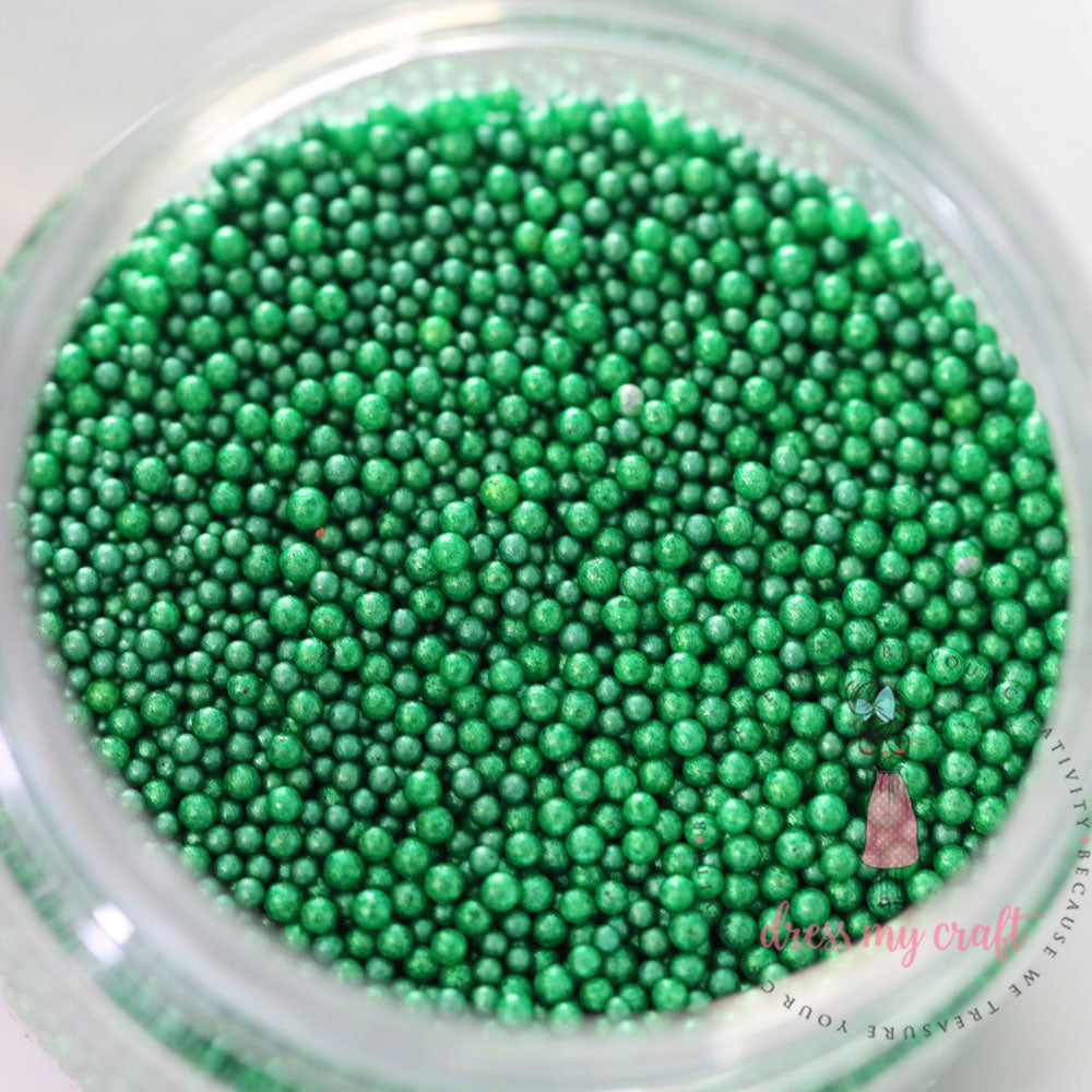 dress my craft - flower pearls - green