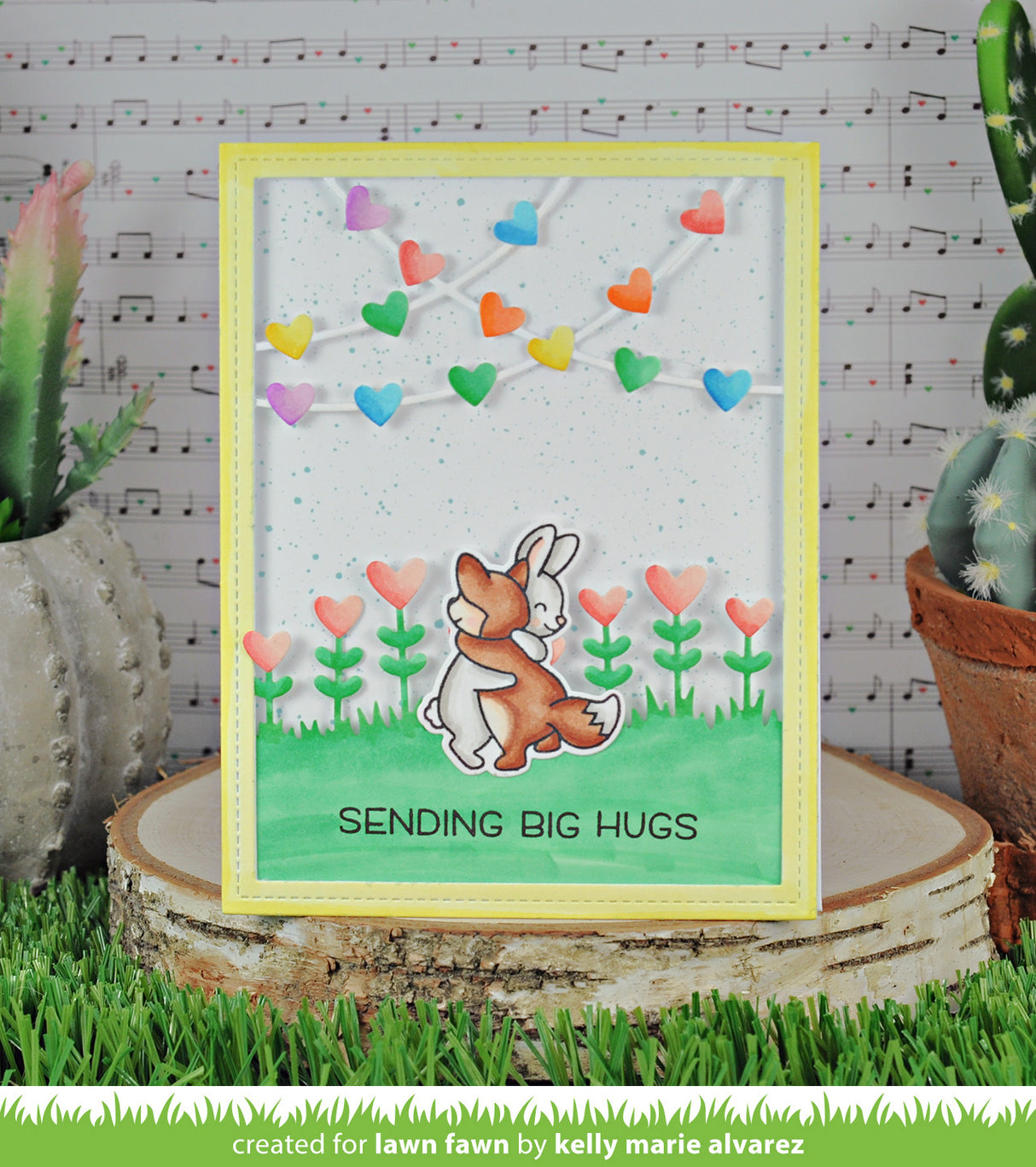heart garden border
