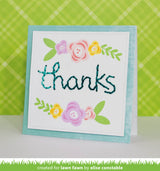 embroidered thanks