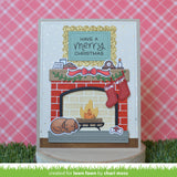 shadow box card fireplace add-on