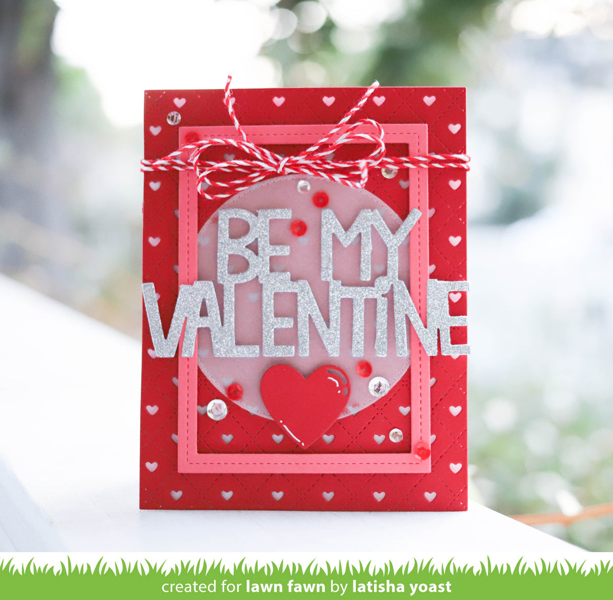 quilted heart backdrop: portrait