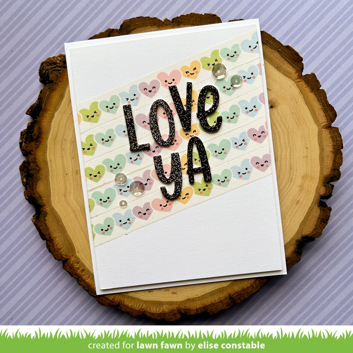 happy hearts washi tape