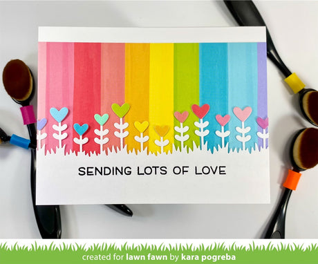 heart garden border