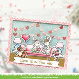 heart garland backdrop: landscape