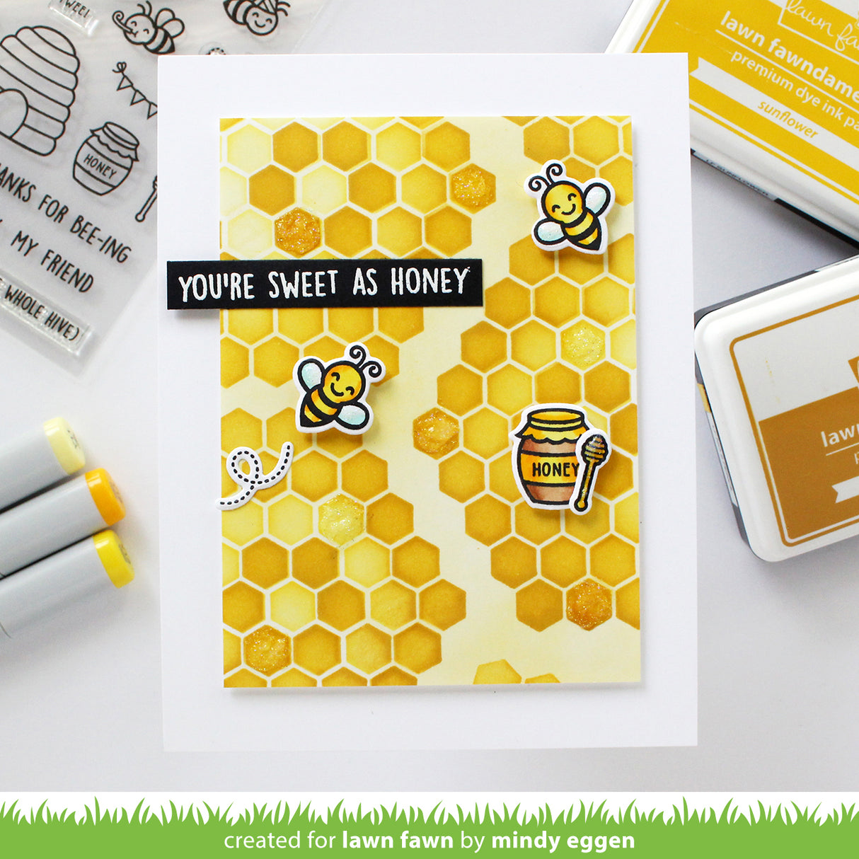 honeycomb stencil