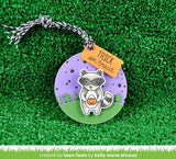 stitched circle tags