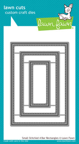small stitched 4 bar rectangles