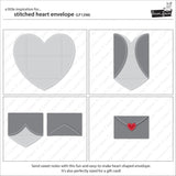 stitched heart envelope