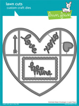 stitched heart envelope