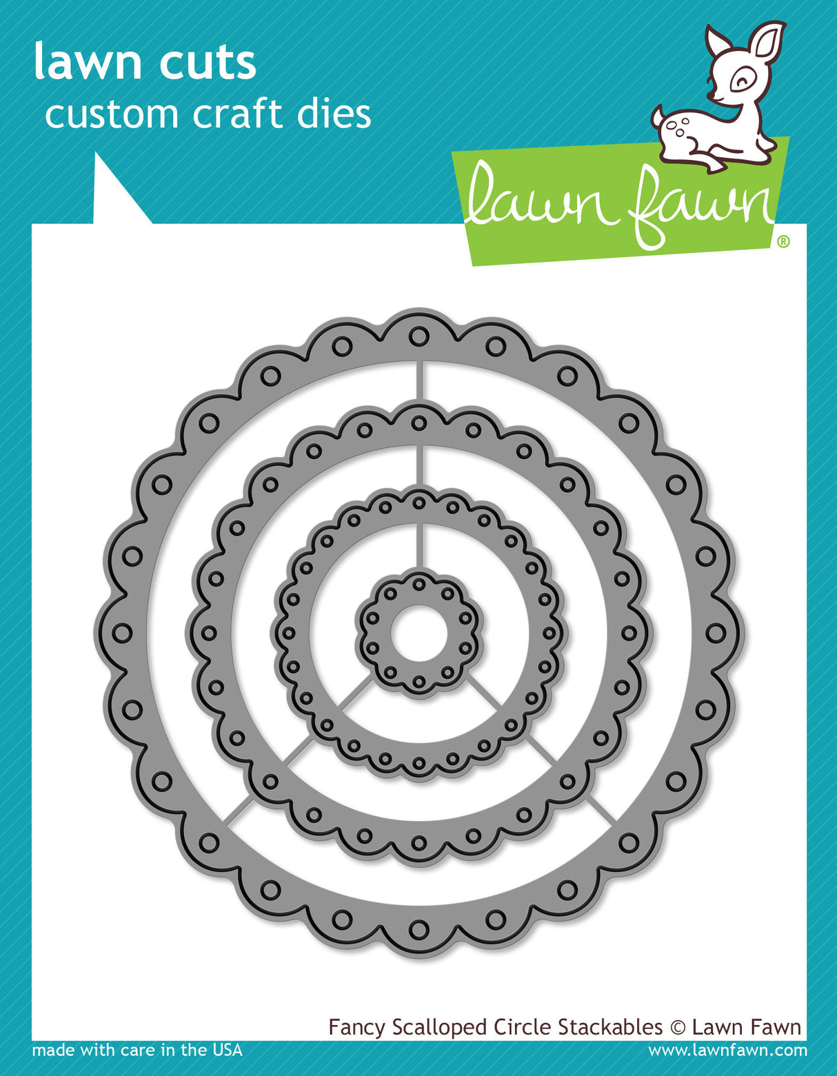 fancy scalloped circle stackables