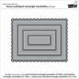 fancy scalloped rectangle stackables