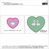 lacy heart stackables