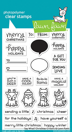 say what? christmas critters