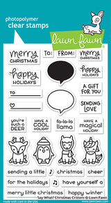 say what? christmas critters