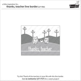 _thanks, teacher line border_
