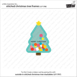 stitched christmas tree frames
