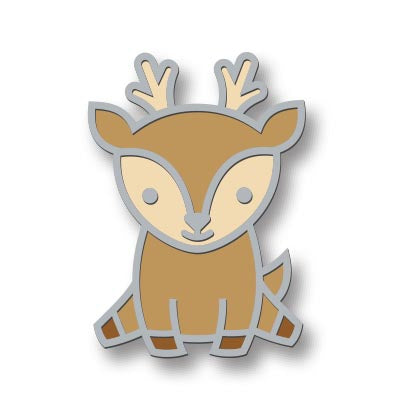 hello, deer enamel pin