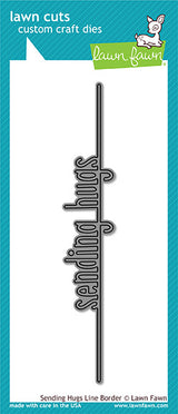 sending hugs line border