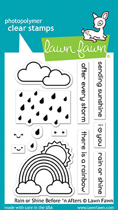 rain or shine before 'n afters