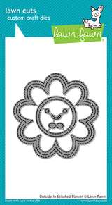 outside in stitched flower