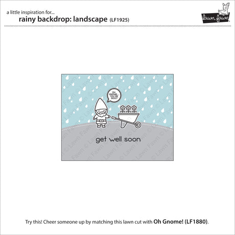 rainy backdrop: landscape