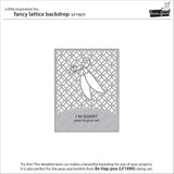 fancy lattice backdrop