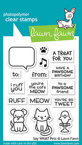 say what? pets