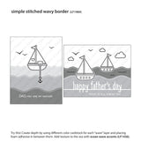 stitched simple wavy borders