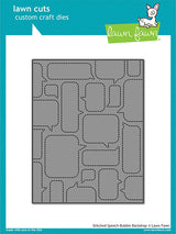 stitched speech bubble backdrop