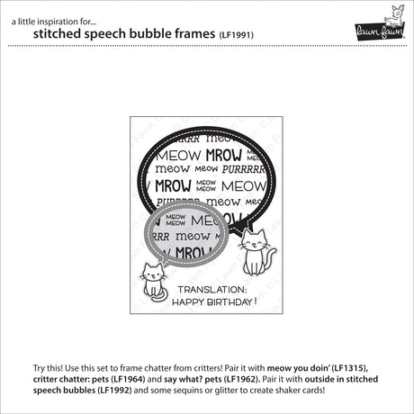 _stitched speech bubble frames_