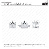 tiny gift box holiday hats add-on