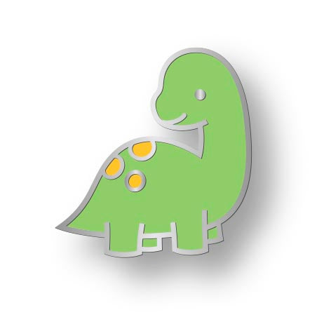 dino-mite enamel pin