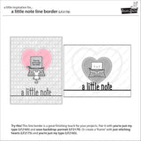 _a little note line border_