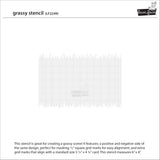 grassy stencil