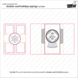 shutter card holiday sayings