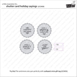 shutter card holiday sayings