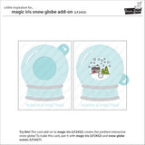 magic iris snow globe add-on
