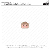 tiny gift box hedgehog add-on