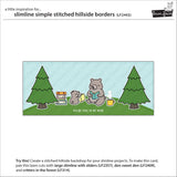_slimline simple stitched hillside borders_