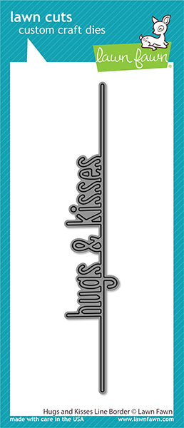 hugs and kisses line border