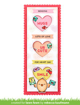 scalloped slimline with hearts: portrait
