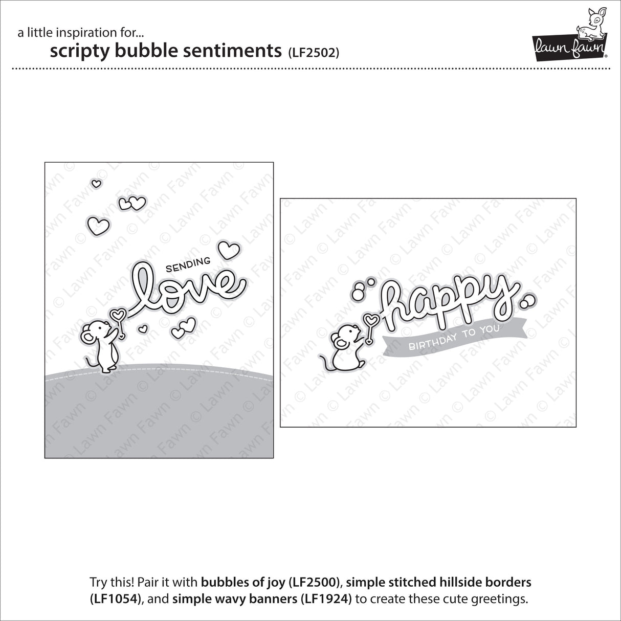 scripty bubble sentiments