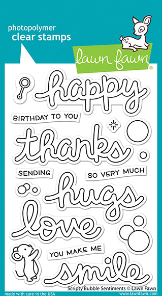 scripty bubble sentiments